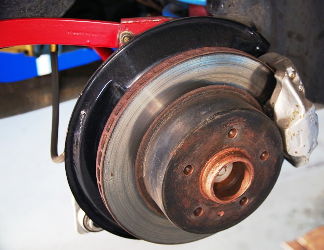 Inspecting brake thickness
