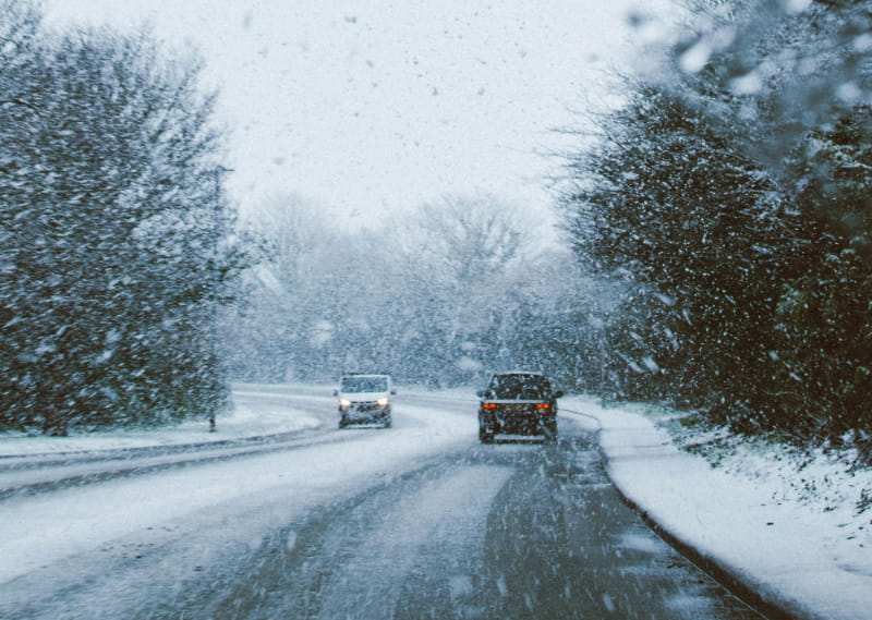 Winter driving conditions