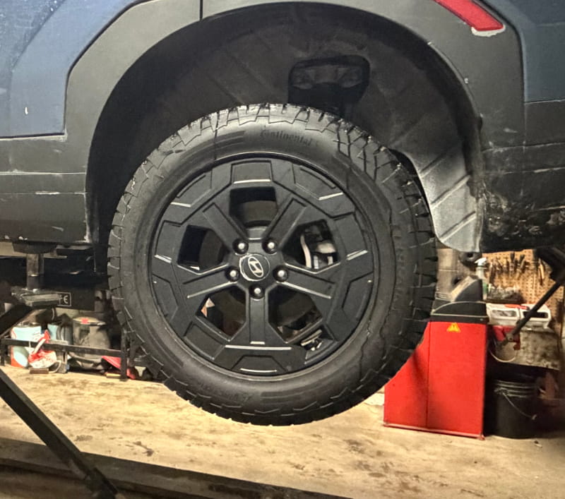 New wheels fully aligned